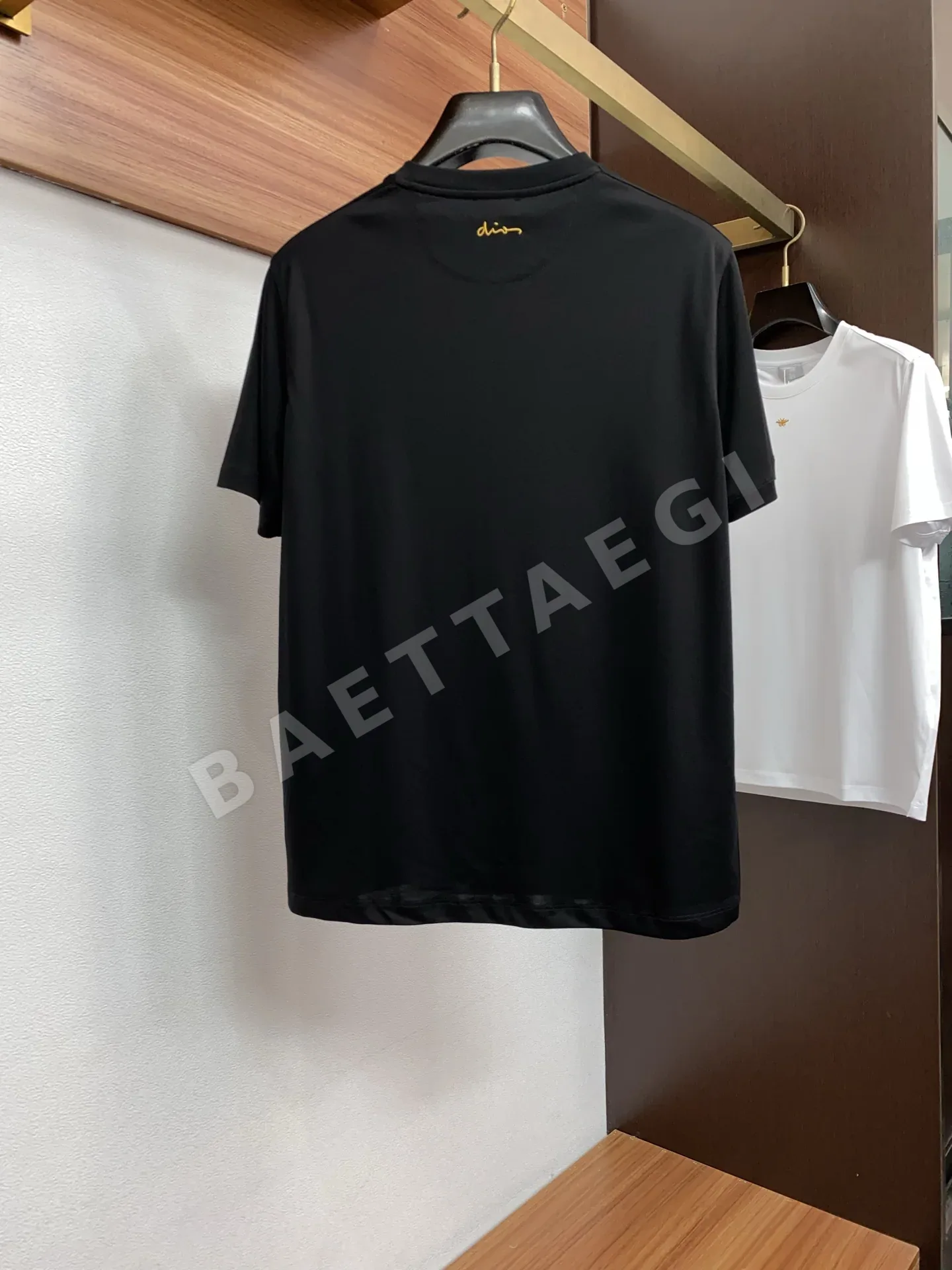 디올 크루넥 양면 머서라이즈드 코튼 반팔 티셔츠 상세 이미지 10