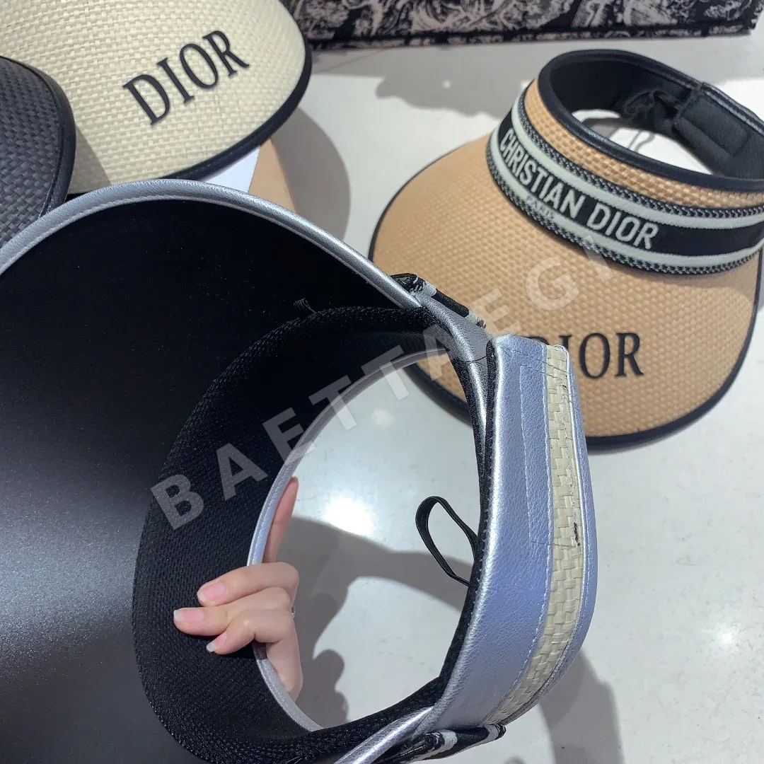 디올 블랙 비닐 바이저 모자 상세 이미지 9
