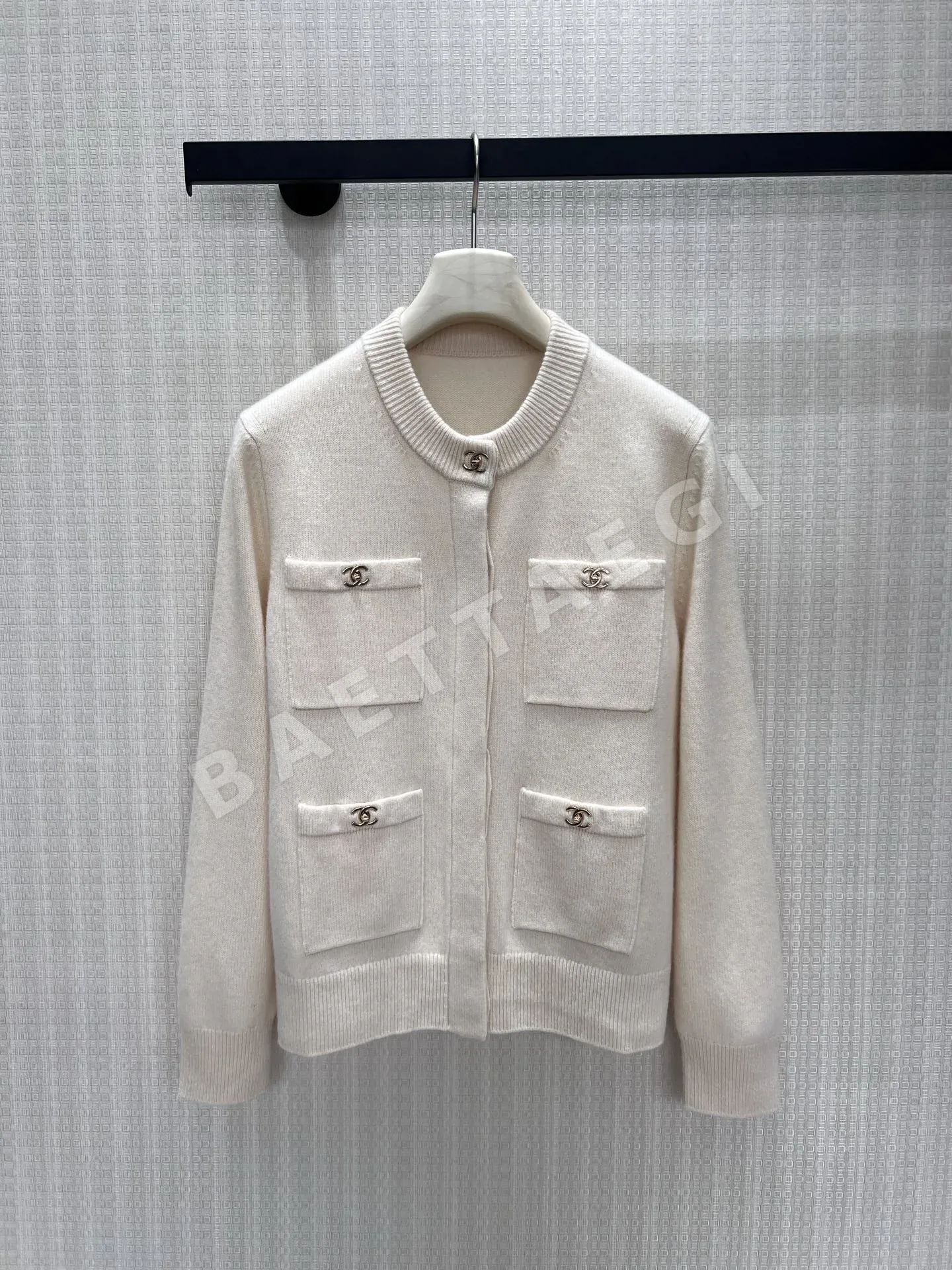 샤넬 크루넥 니트 자켓 199088