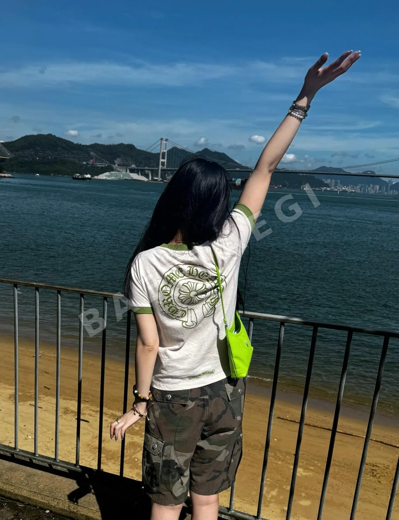 크롬하츠 여성 산스크리트어 프린트 반팔 티셔츠 상세 이미지 31