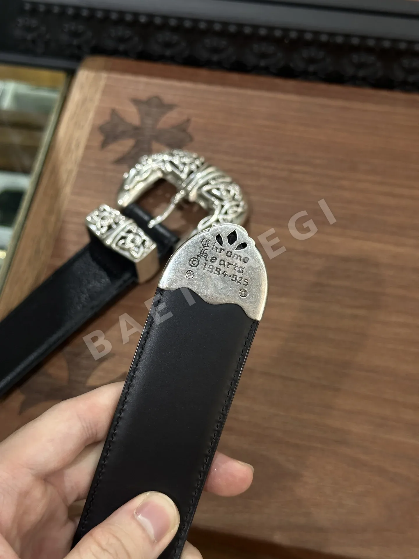 크롬하츠 켈틱 드래곤 소가죽 벨트 상세 이미지 5
