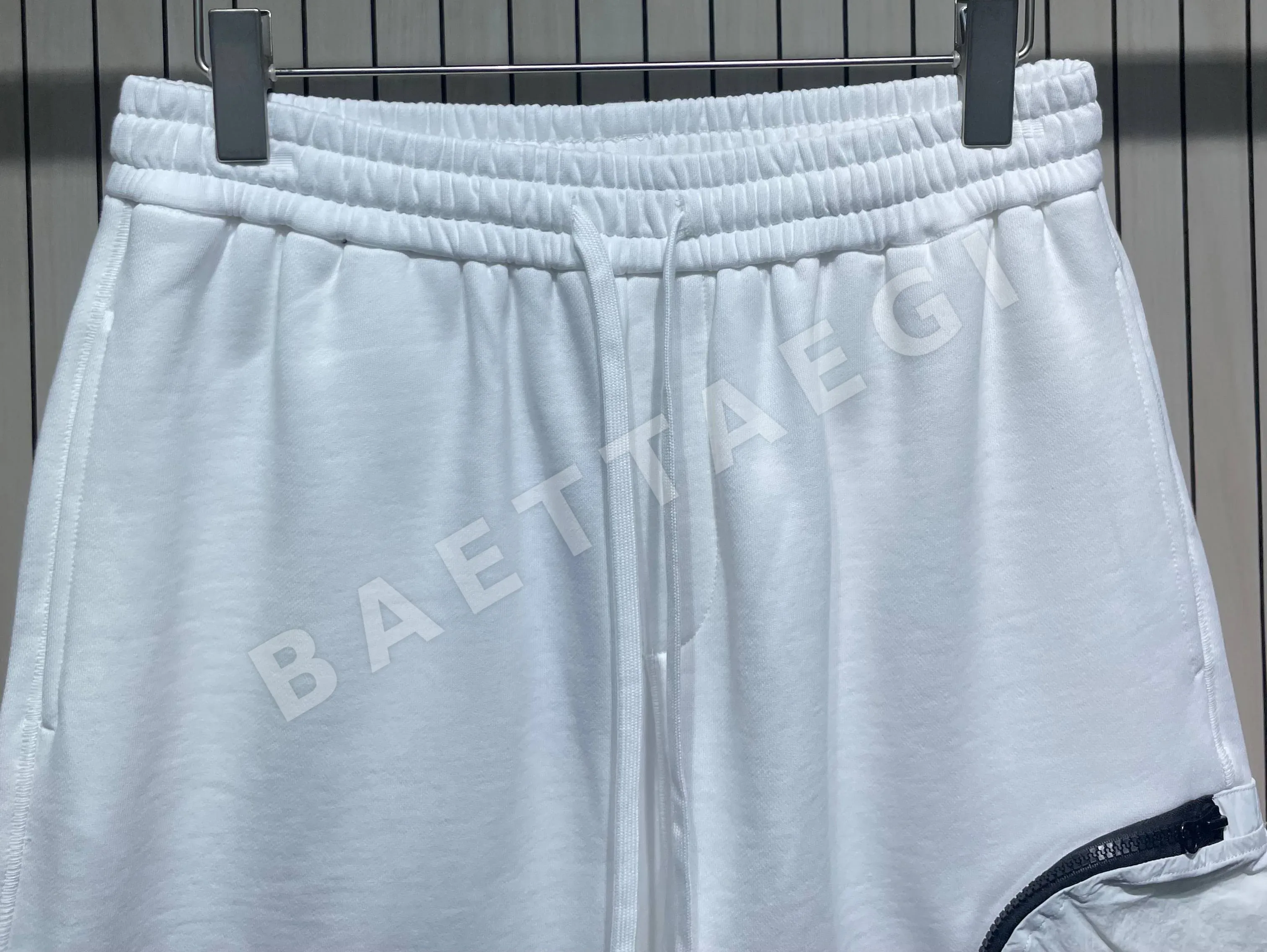 스톤아일랜드 남성 허리 밴딩 드로스트링 반바지 상세 이미지 8