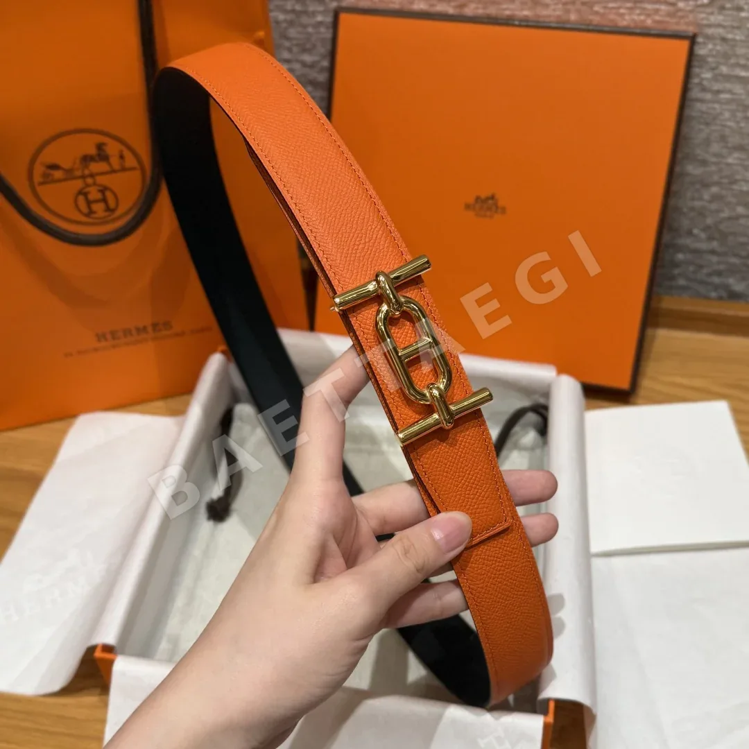 에르메스 양면 가죽 벨트 상세 이미지 4