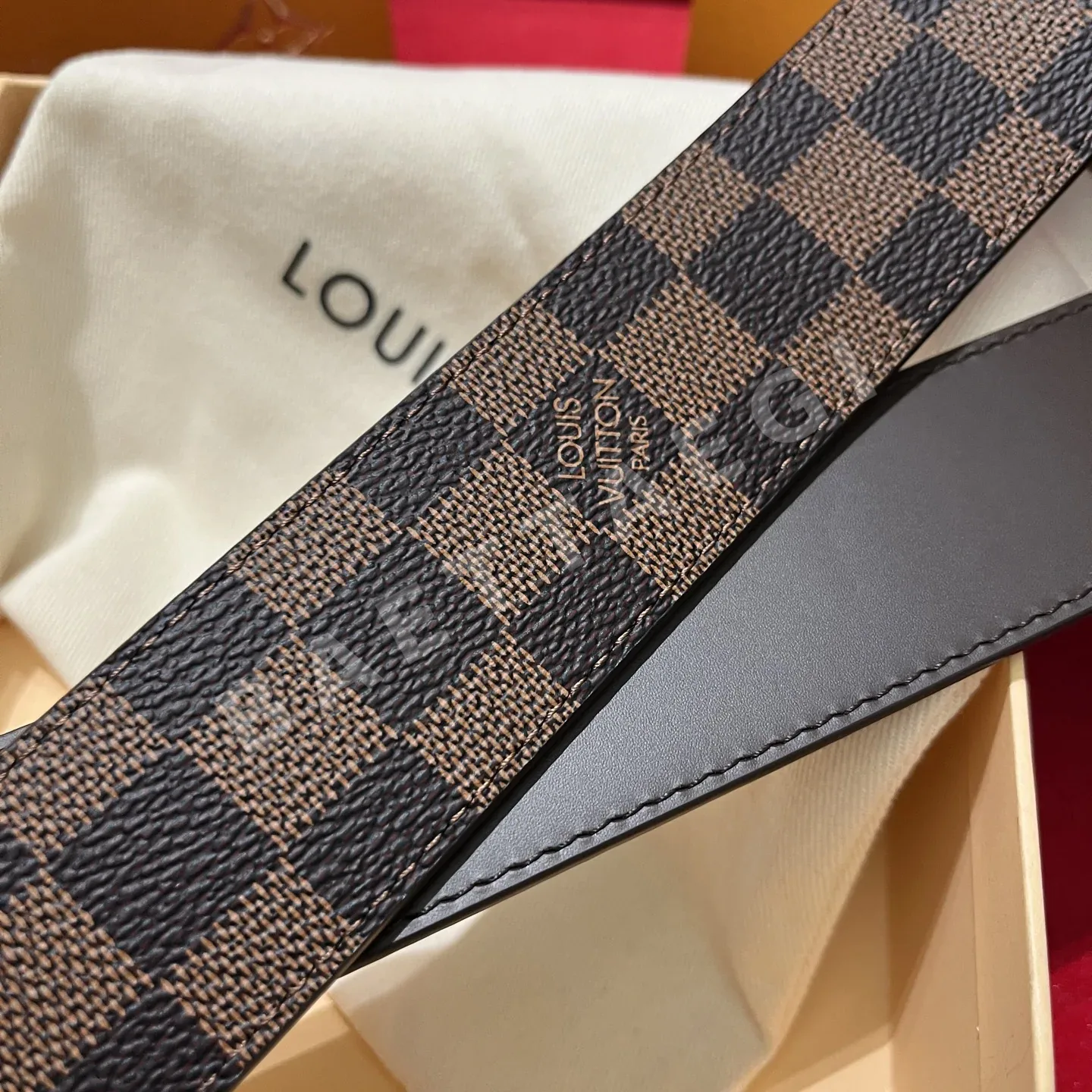 루이비통 LV 옵티컬 버클 캔버스 벨트 상세 이미지 3