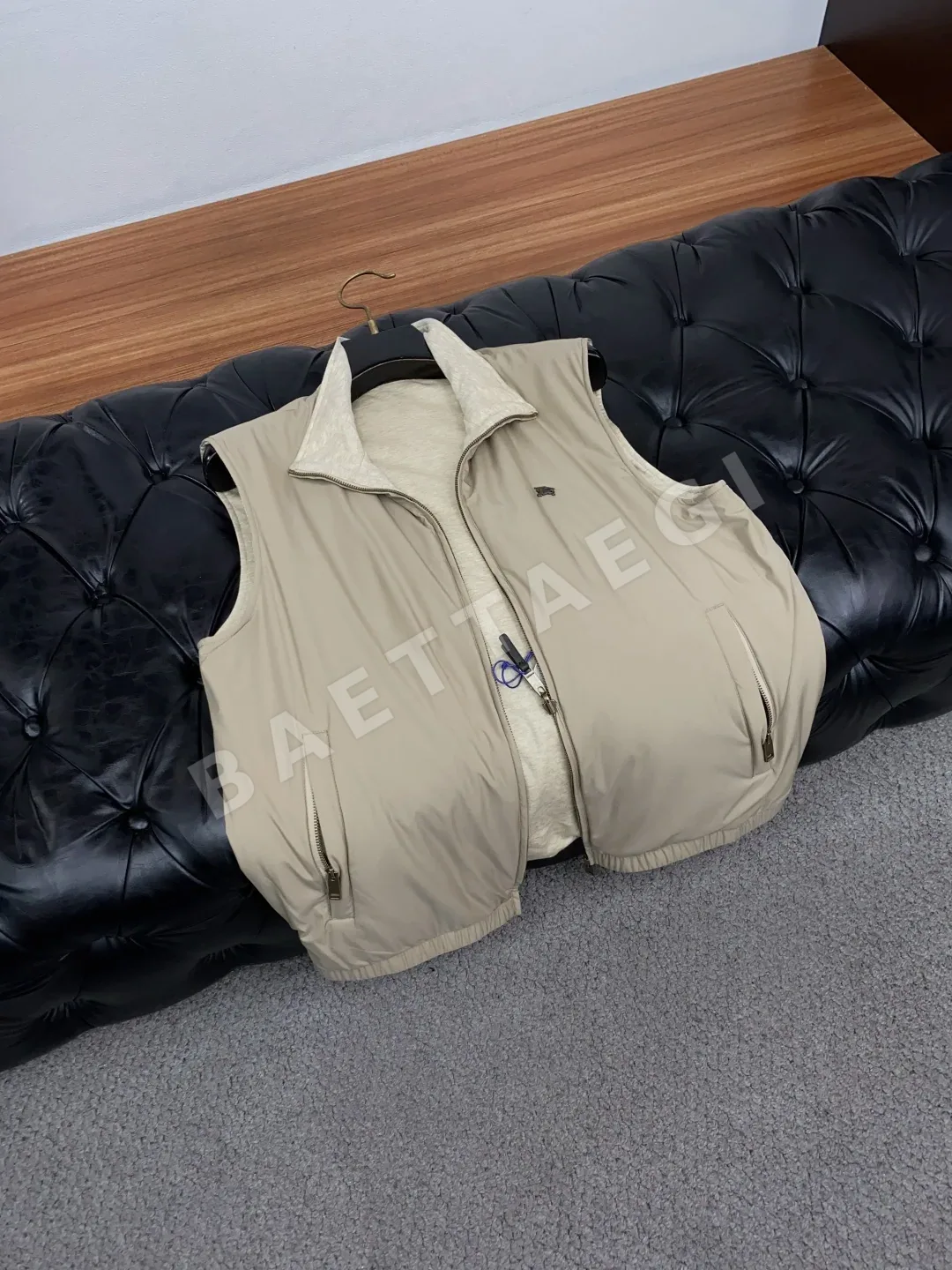 버버리 리버시블 무지 조끼 상세 이미지 8