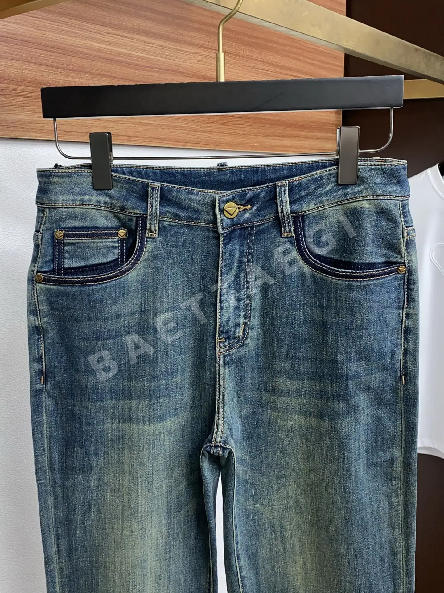 프라다 남성 데님 바지 상세 이미지 3