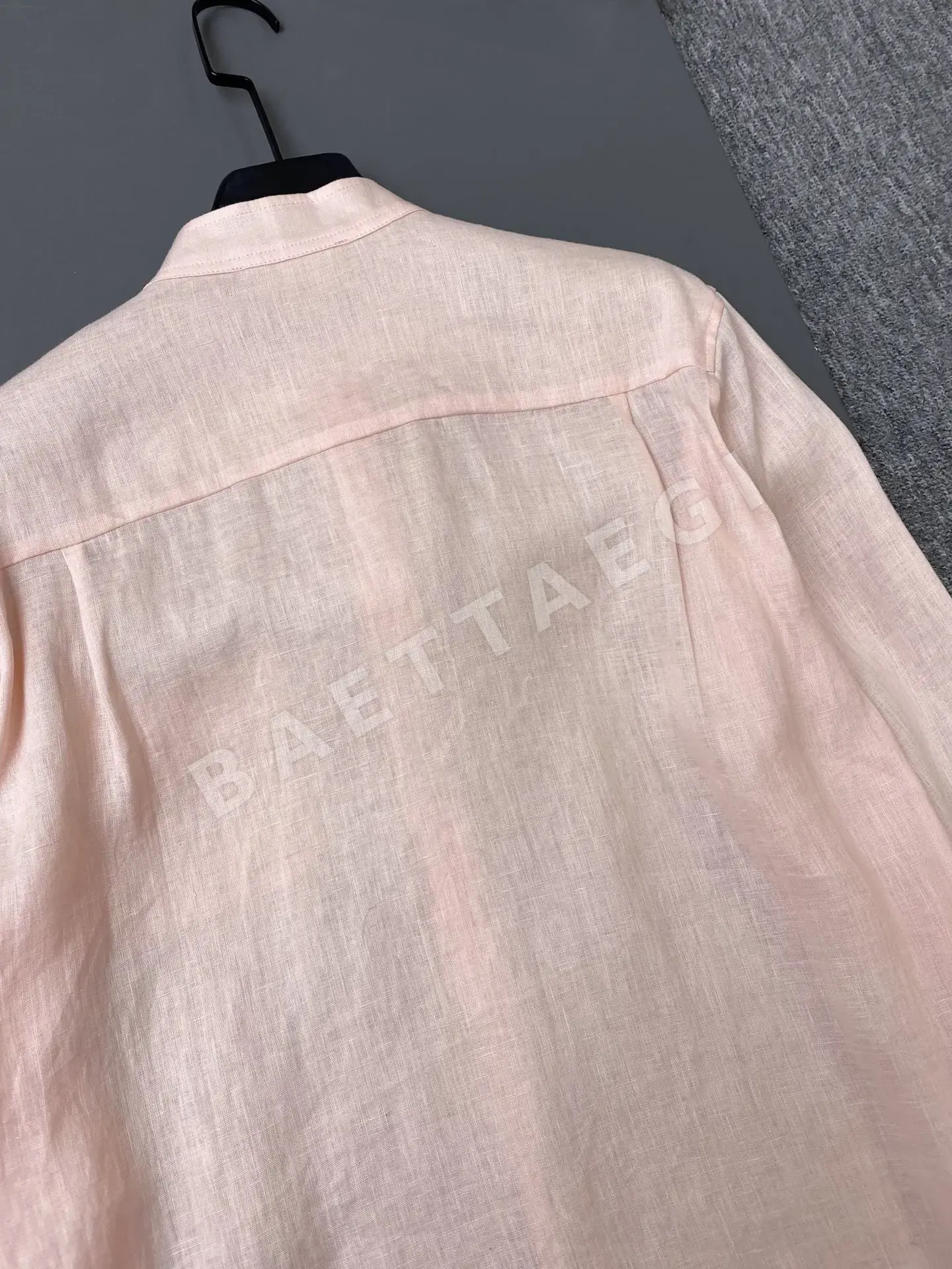 로로피아나 린넨 긴팔 스탠드카라 원피스 상세 이미지 7