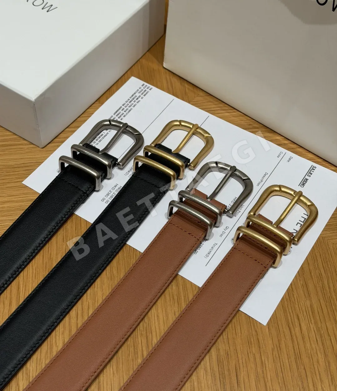 더로우 더블 링 가죽 벨트 3 cm 상세 이미지 3