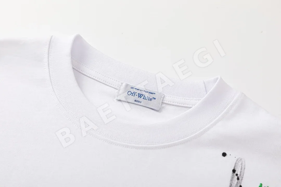 오프화이트 뉴 루즈핏 남성 반팔 티셔츠 상세 이미지 6