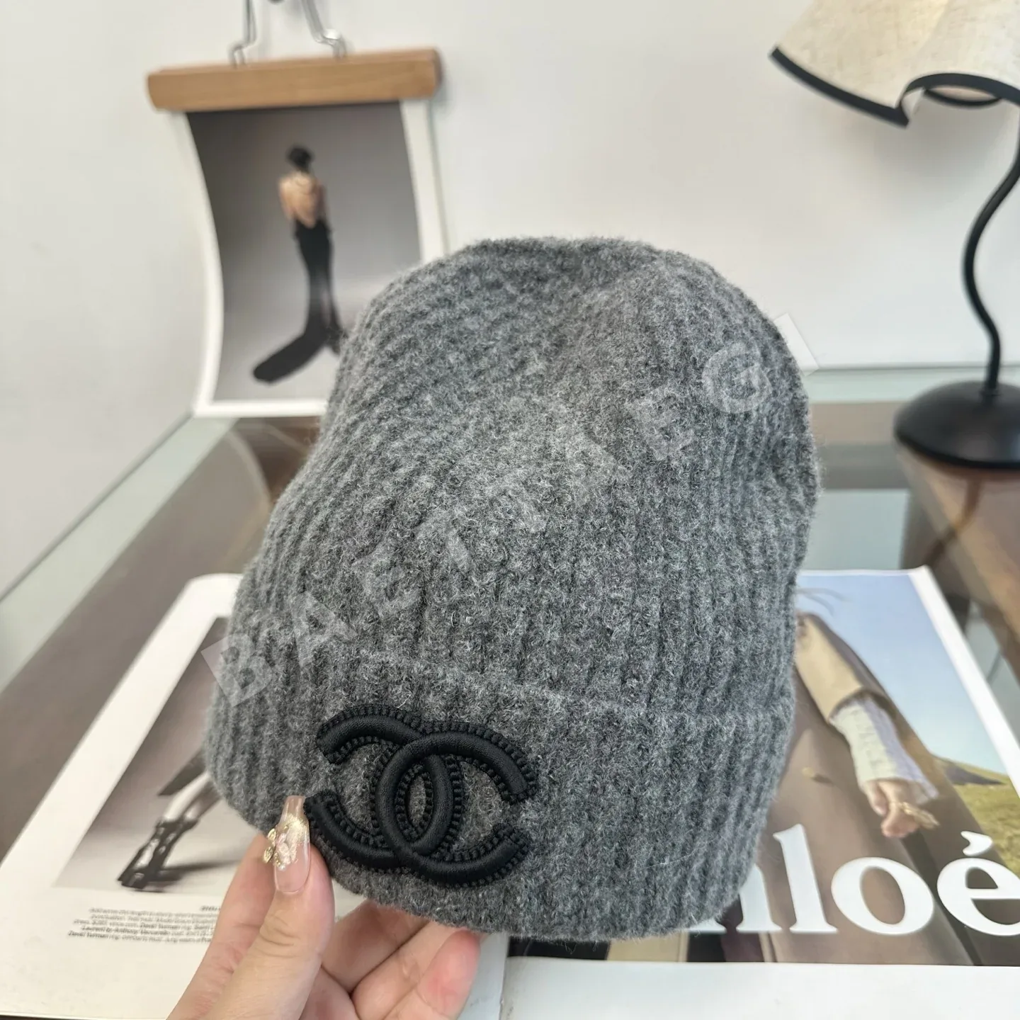 샤넬 니트 비니 모자 상세 이미지 9