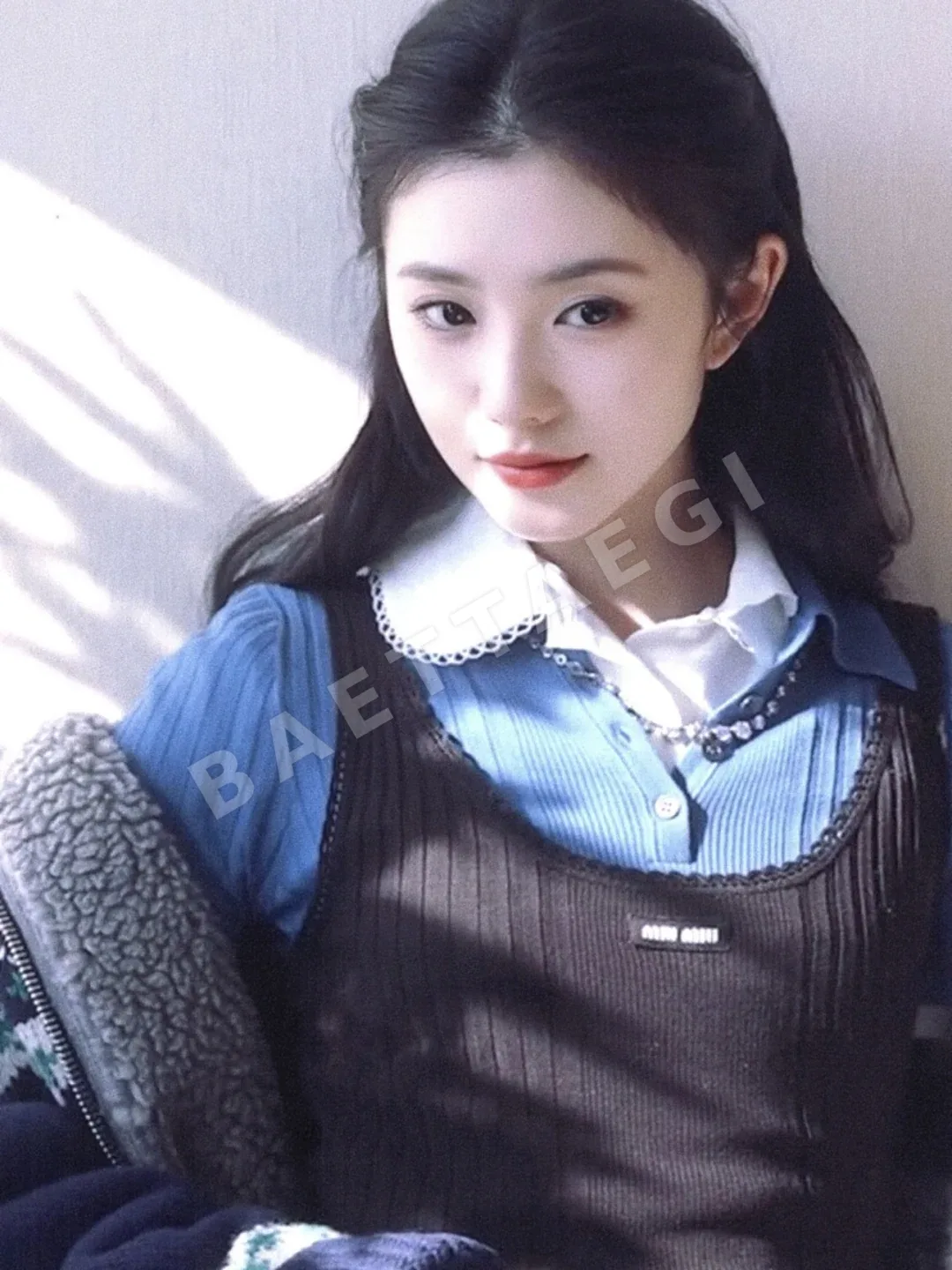 미우미우 여성 반팔 울 상세 이미지 8