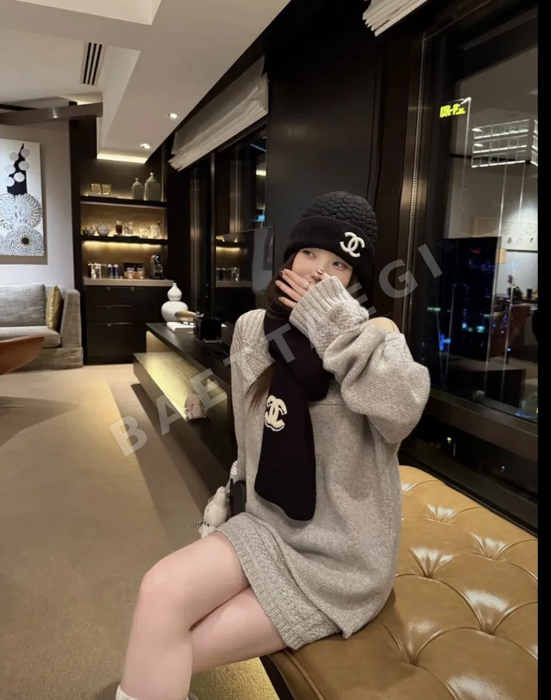 샤넬 비니 모자 상세 이미지 2
