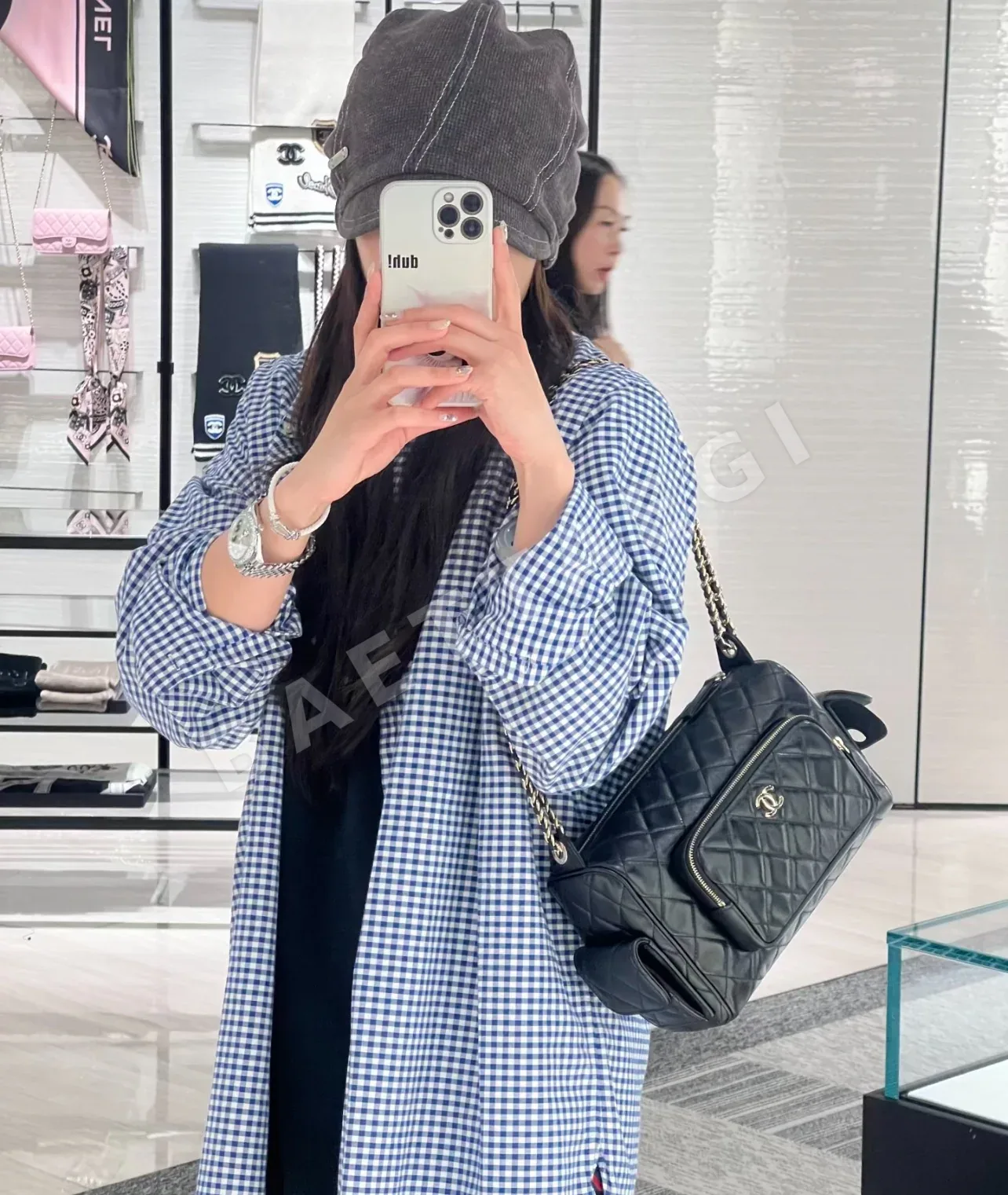 샤넬 24K 왁스램스킨 멀티 포켓 카메라백 미니 라지 가방 24K 상세 이미지 7
