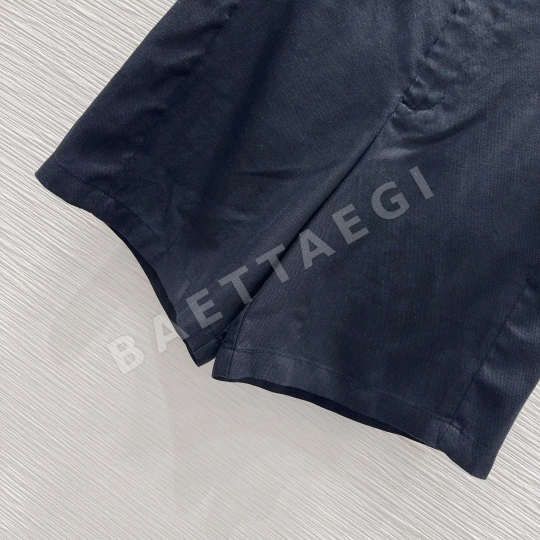 샤넬 린넨 미들 길이 반바지 여성 바지 상세 이미지 6