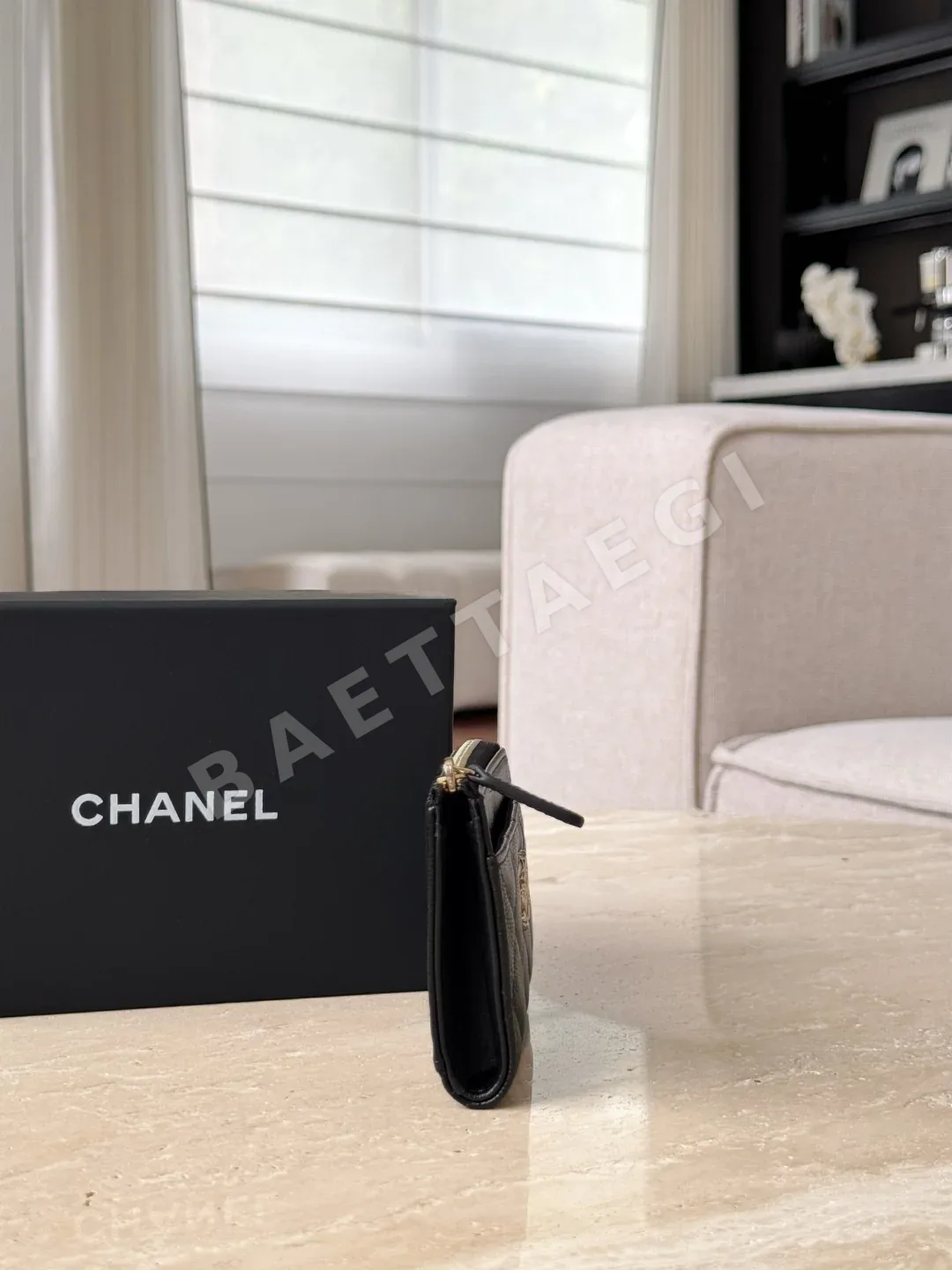 샤넬 24b 지퍼 카드홀더 지갑 상세 이미지 3