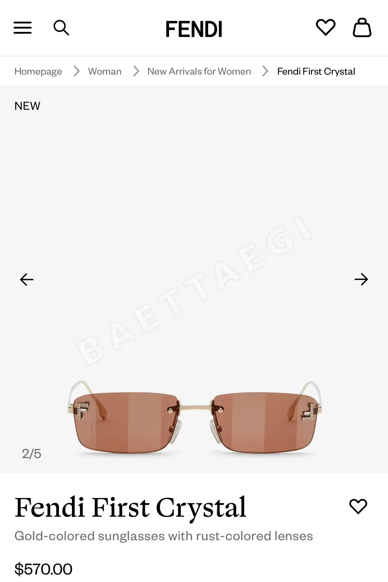 펜디 선글라스 74272 Fendi Sunglasses 상세 이미지 8