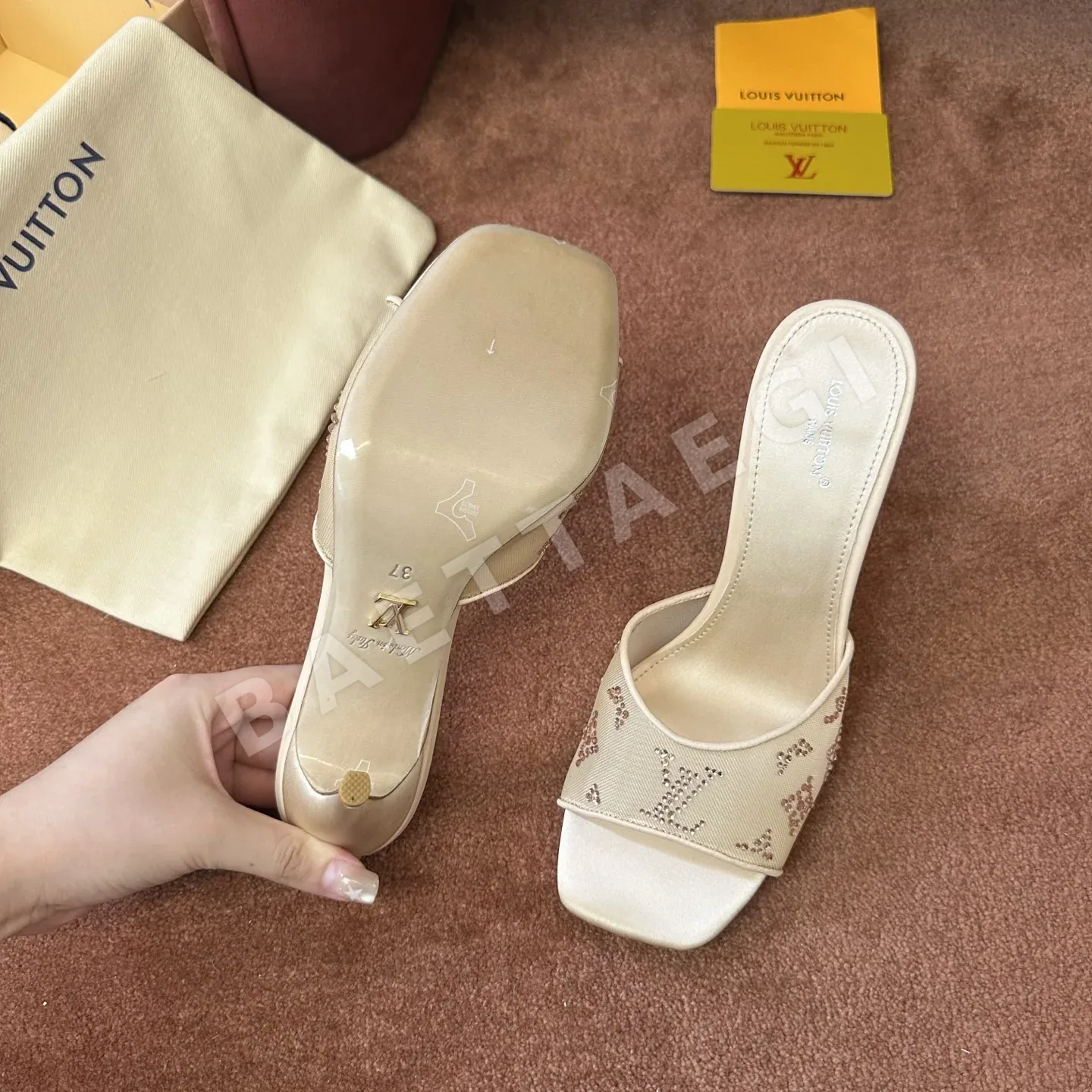 루이비통 실크 혼방 샌들 상세 이미지 6