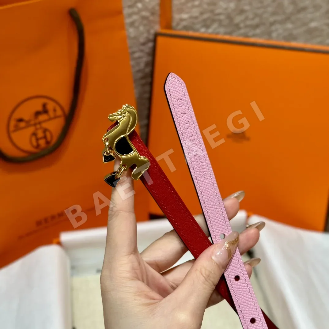 에르메스 포니 버클 양면 가죽 벨트 상세 이미지 3