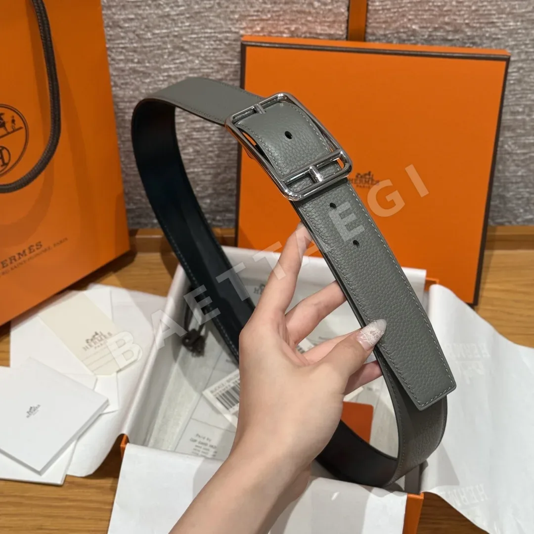 에르메스 하프 코드 리버시블 팔라듐 버클 벨트 상세 이미지 3