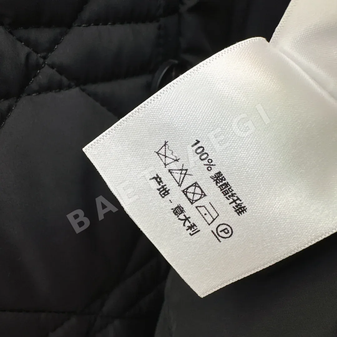 디올 다이아나 비 패턴 퀼팅 패드 카라 롱 케이프 자켓 상세 이미지 9