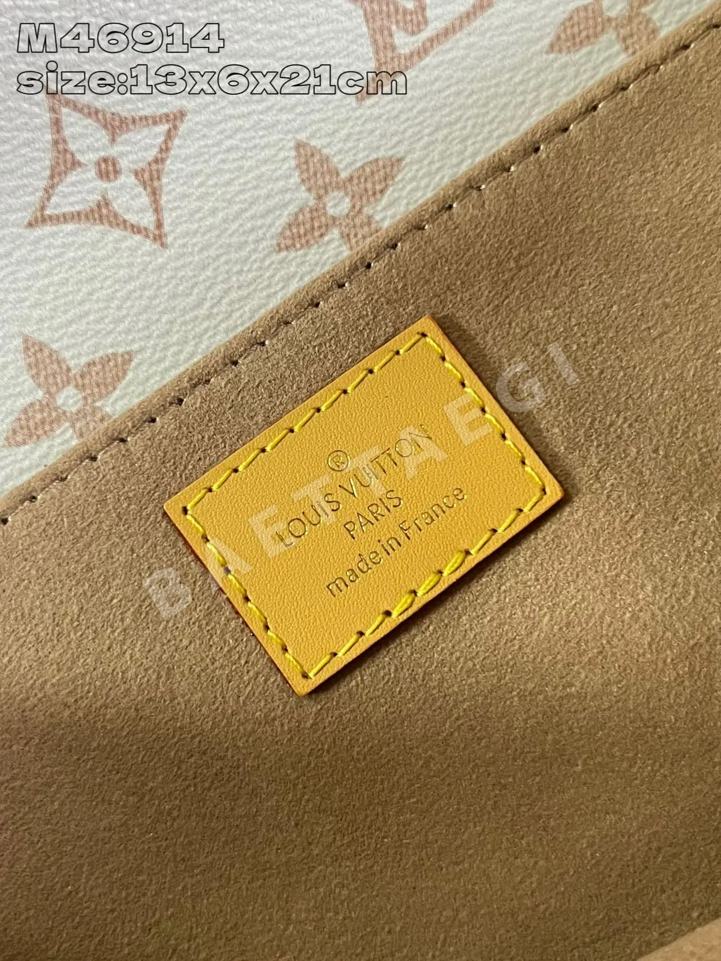 루이비통 M46914 화이트 메티스 핸드백 모노그램 상세 이미지 13