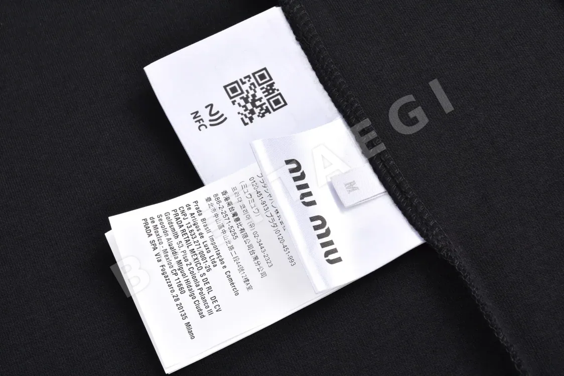 미우미우 자수 레터링 긴팔 베이스 레이어 셔츠 P230 상세 이미지 9