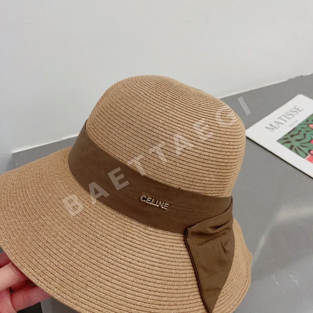 셀린느 파피루스 밀짚 접이식 모자 상세 이미지 5