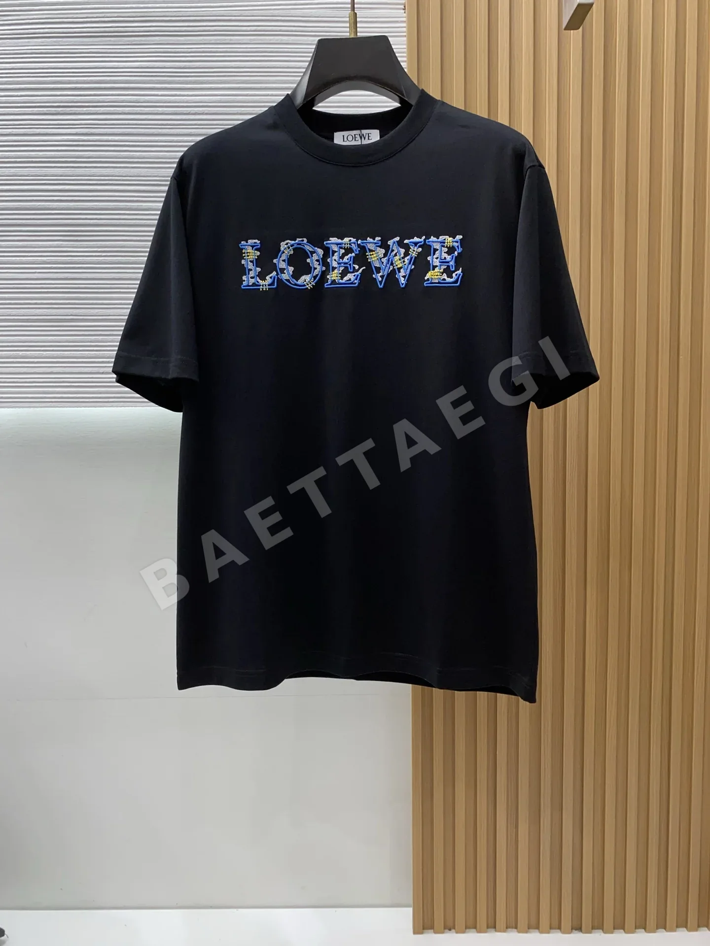 로에베 로고 빈티지 그래픽 크루넥 반팔 티셔츠 48441