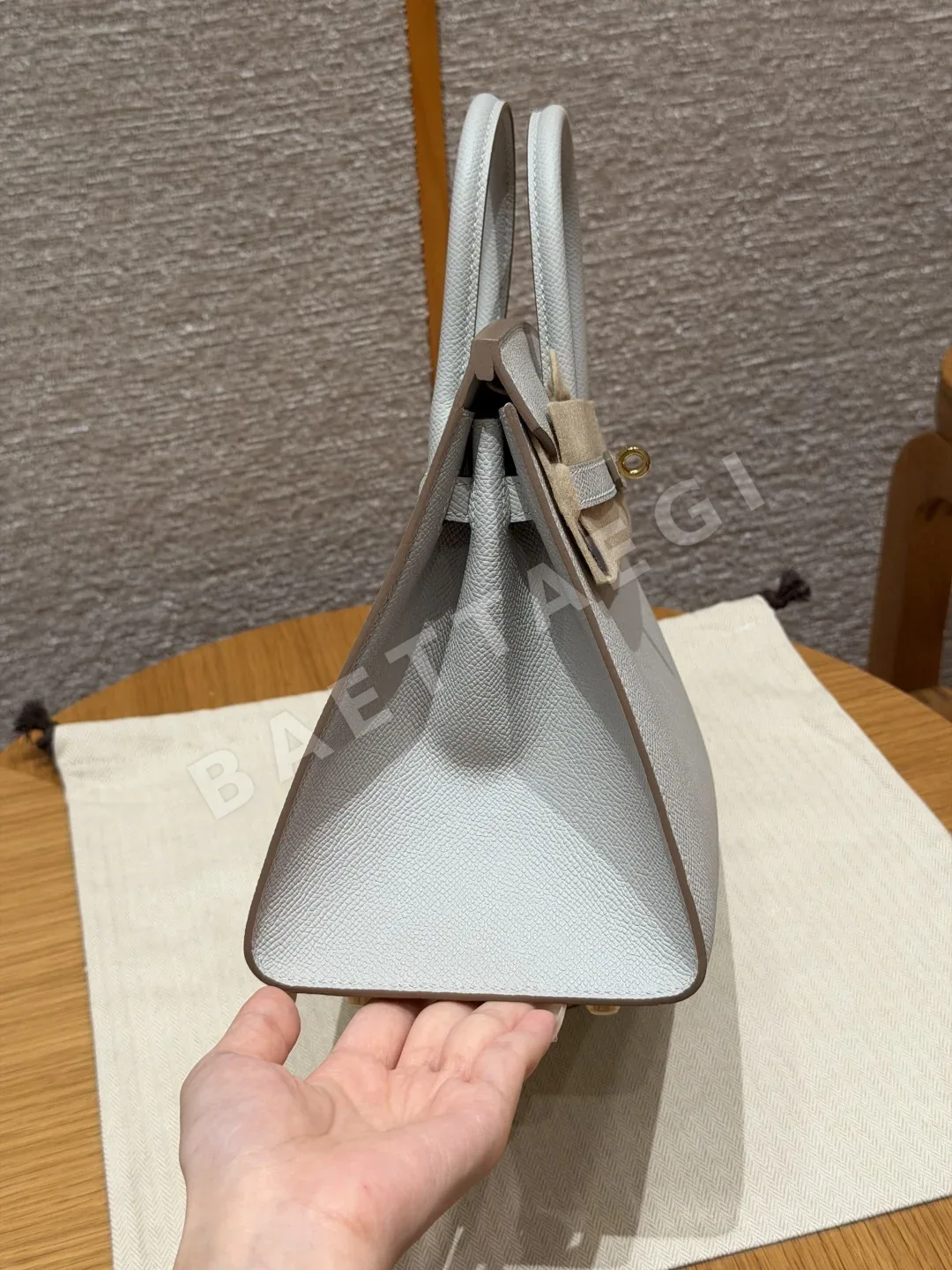 에르메스 버킨 25 앱송 가죽 가방 상세 이미지 3