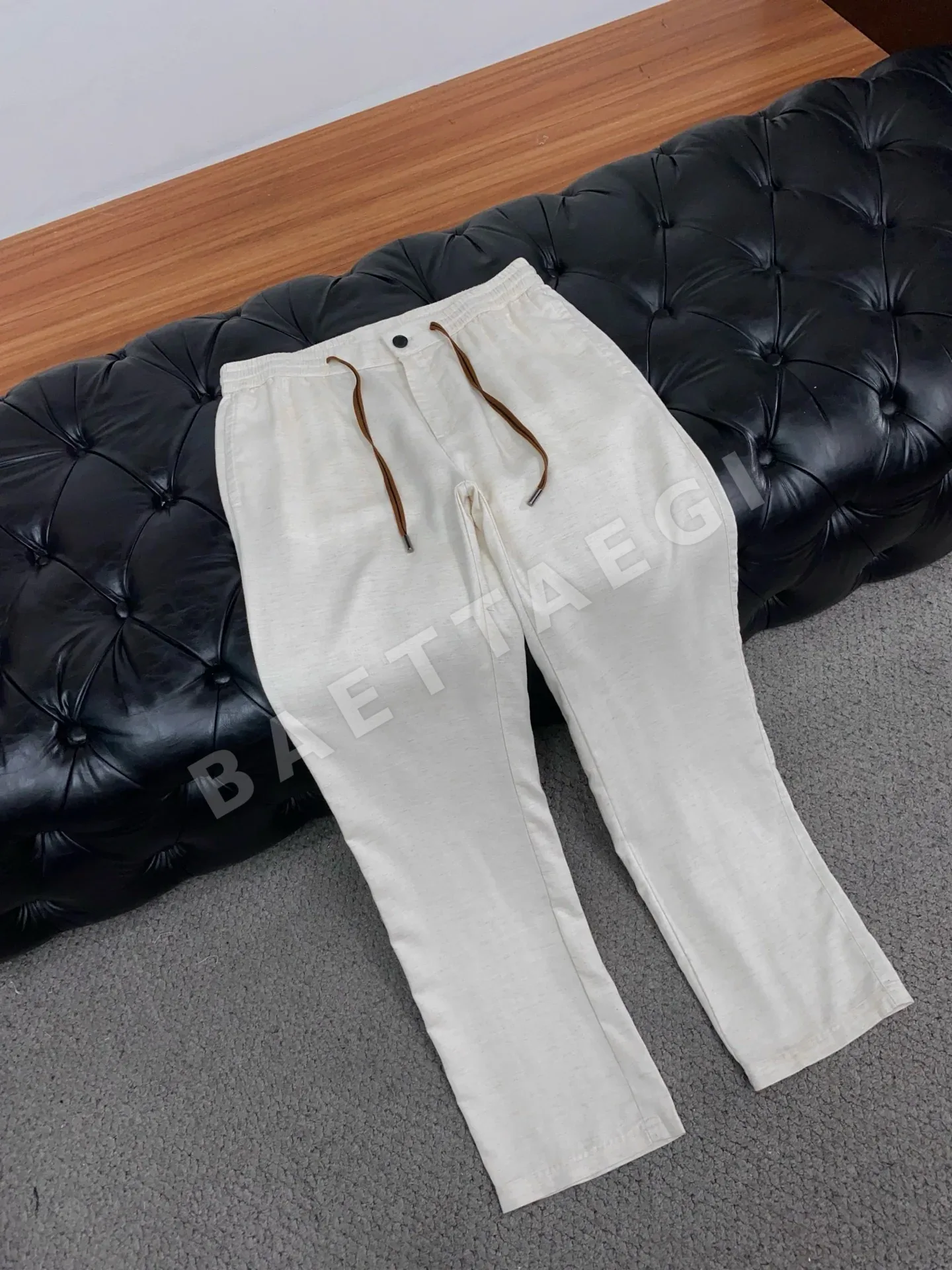 제냐 남성 린넨 바지 상세 이미지 6