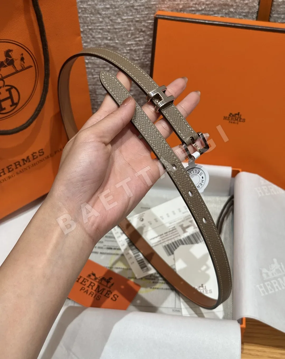 에르메스 팝 H 15mm 에포손 카프스킨 벨트 상세 이미지 4