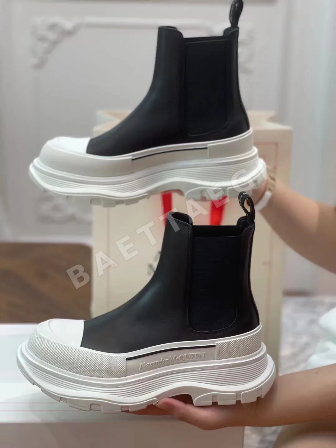 알렉산더맥퀸 플랫폼 앵클 부츠 상세 이미지 7