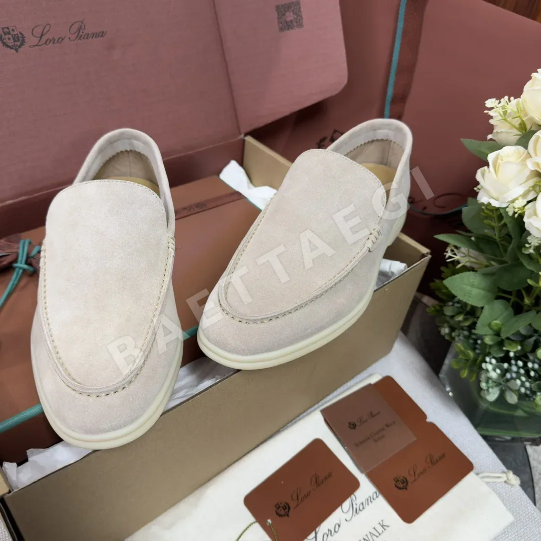로로피아나 LPSummer Walk 남성용 화이트 로퍼 상세 이미지 8