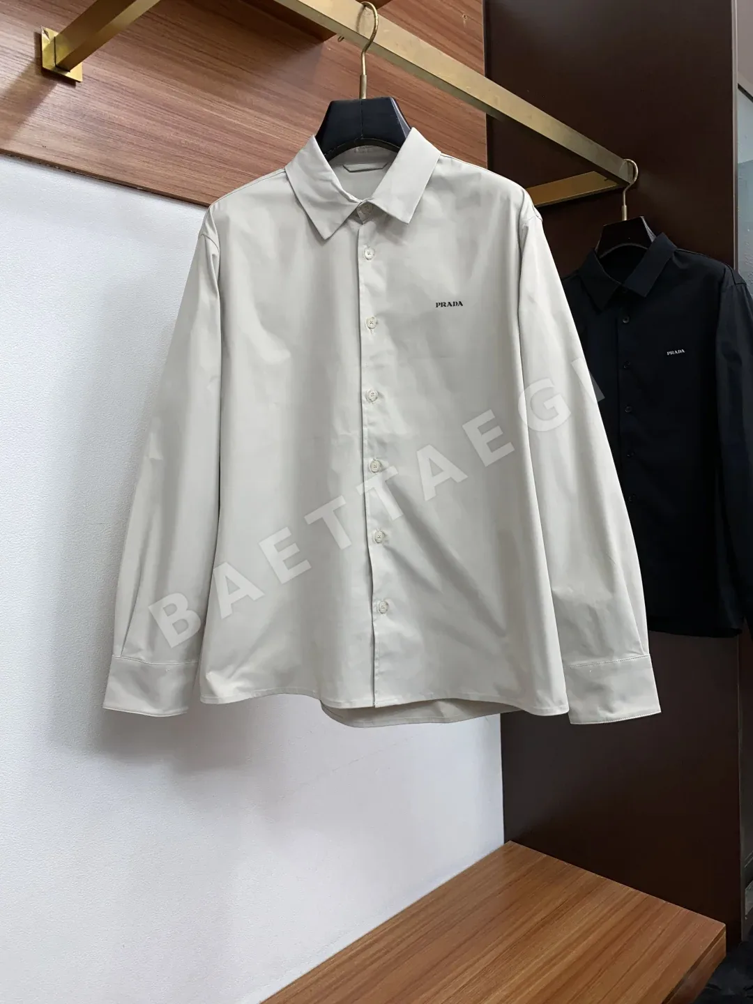 프라다 남성용 캐주얼 긴팔 셔츠 156670