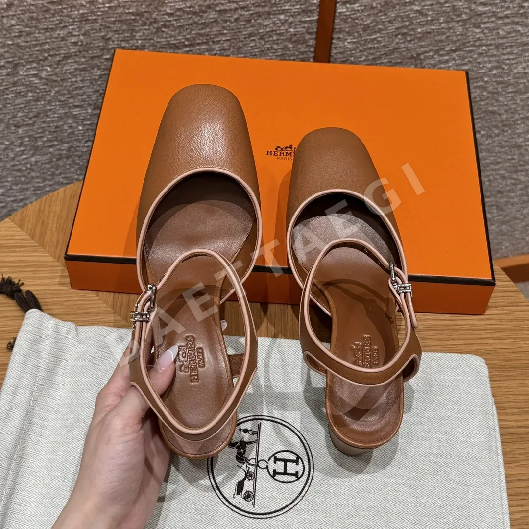 에르메스 카밀라 60 염소가죽 하이힐 상세 이미지 4