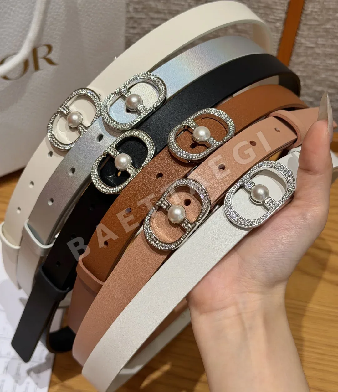 디올 디종 30 몽테뉴 카프스킨 벨트 상세 이미지 2