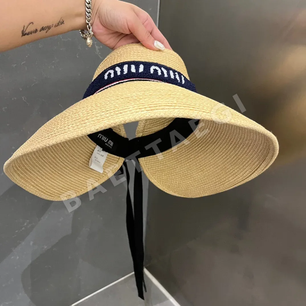 미우미우 라피아 밀짚 모자 상세 이미지 8