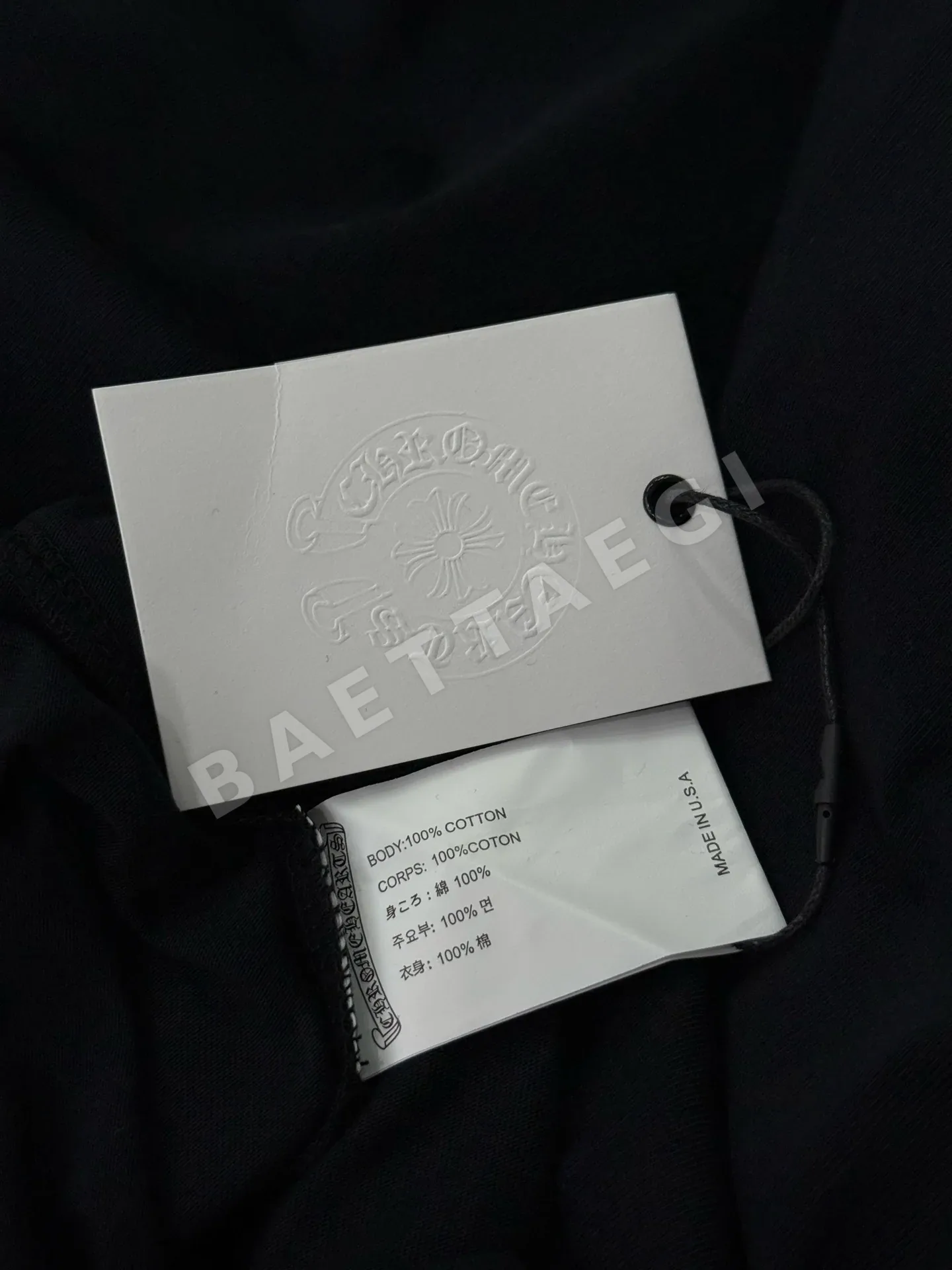 크롬하츠 형광 옐로우 불꽃 패턴 남성 긴팔 상세 이미지 7