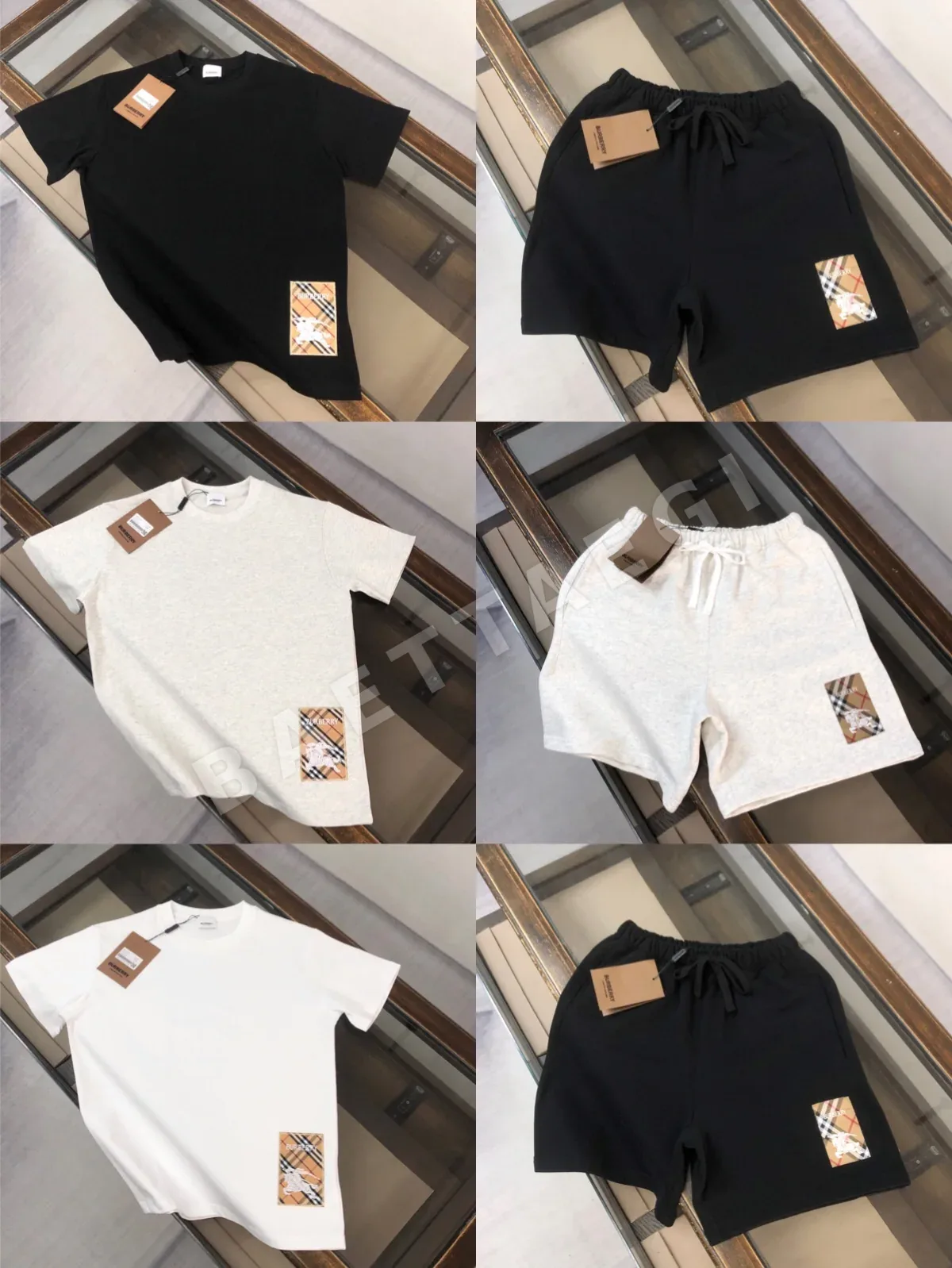 버버리 승마 자수 메시 반바지 5291 상세 이미지 3