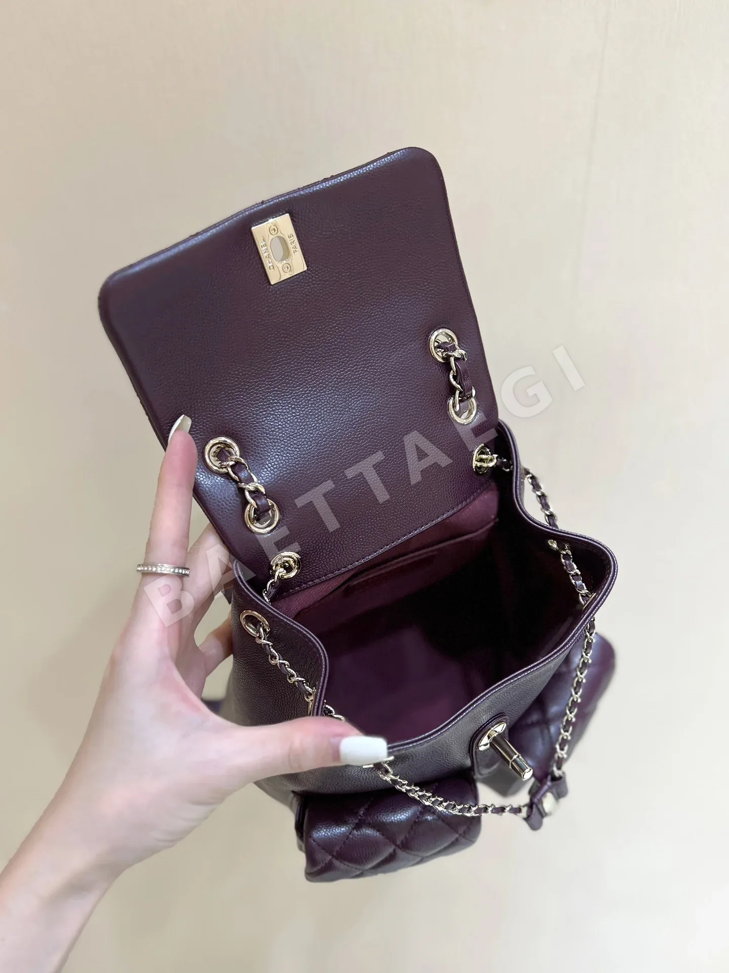 샤넬 24A 듀마 개구리 백팩 A92993 상세 이미지 7
