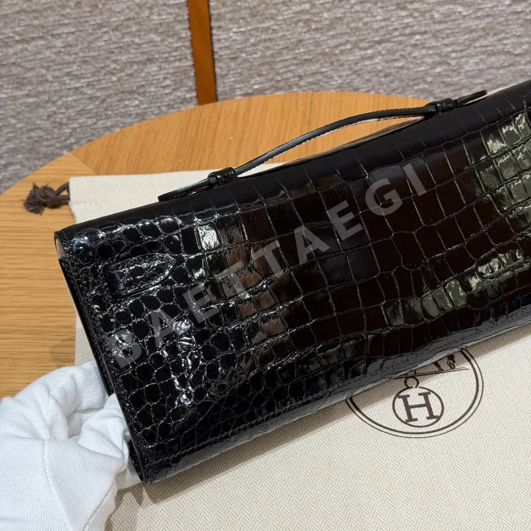 에르메스 켈리 블랙 실버 하드웨어 가방 상세 이미지 10