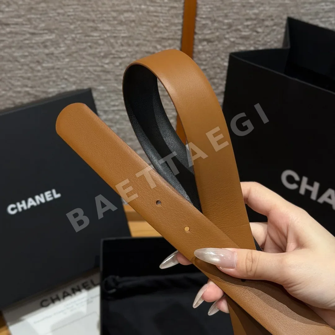 샤넬 산투르 리버서블 카프스킨 벨트 상세 이미지 8