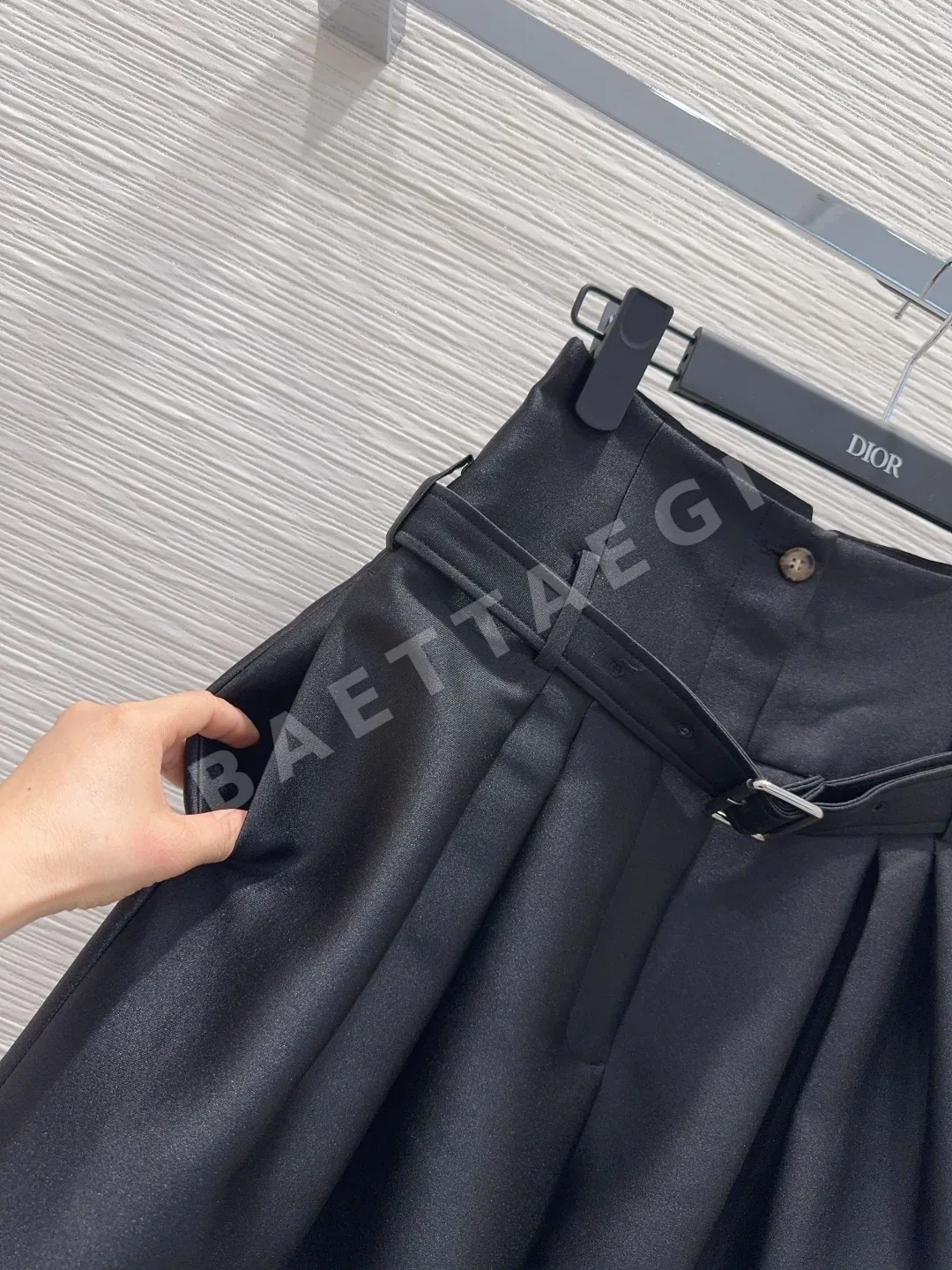 디올 여성 와이드 레그 바지 상세 이미지 3
