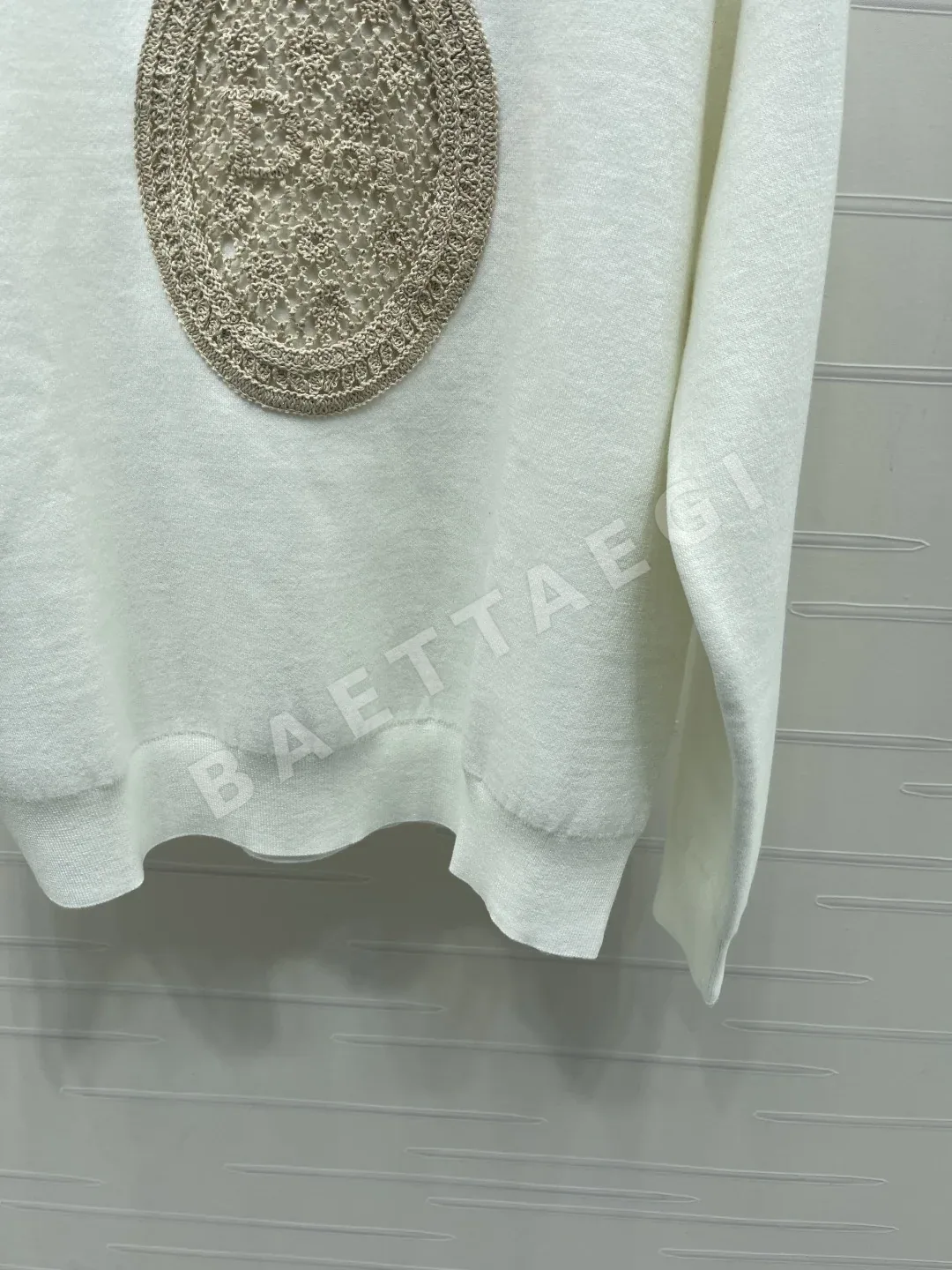 디올 자수 로고 여성 긴팔 셔츠 상세 이미지 6