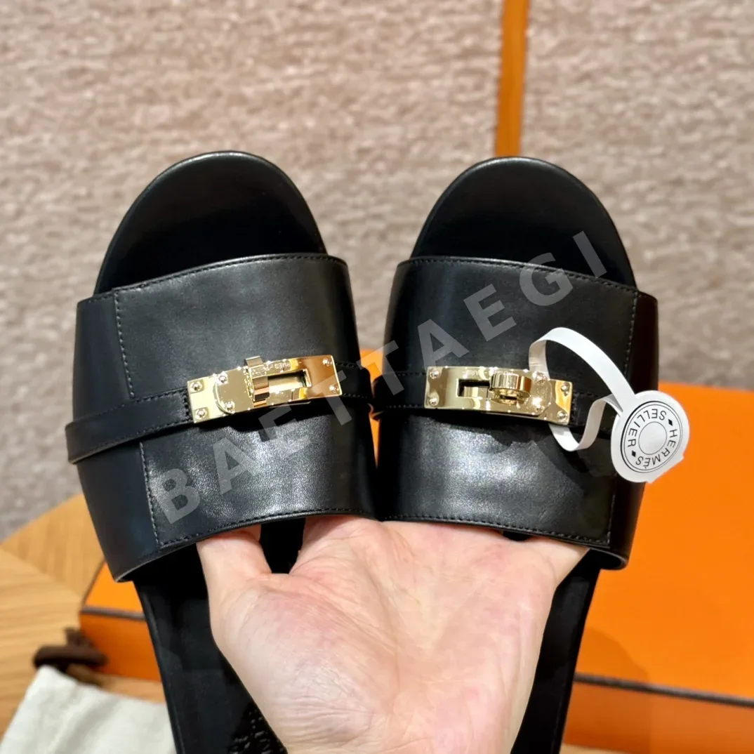 에르메스 지지 켈리 블랙 하이힐 신발 8358 상세 이미지 7