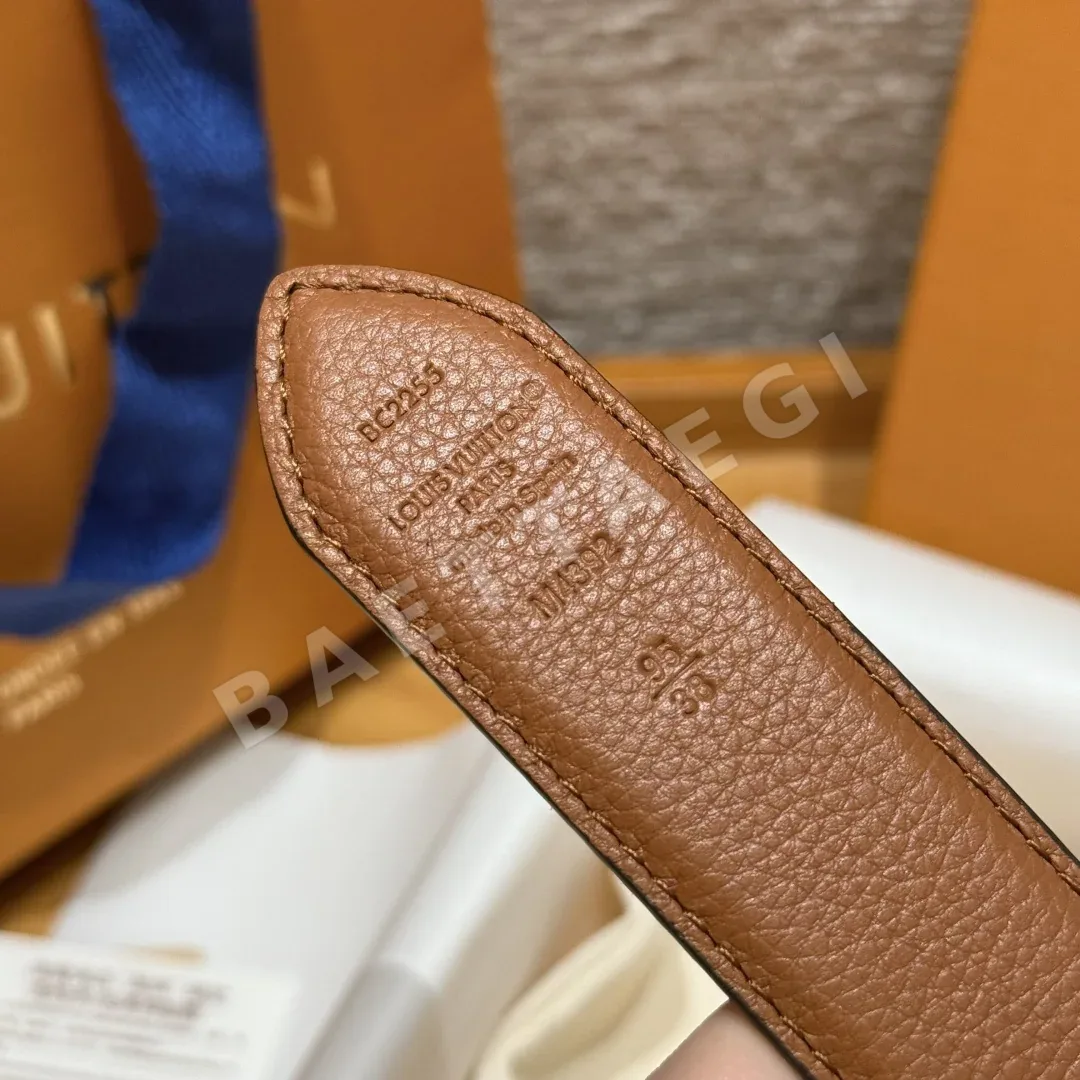 루이비통 플라워그램 라운드 30mm 리버시블 벨트 상세 이미지 8
