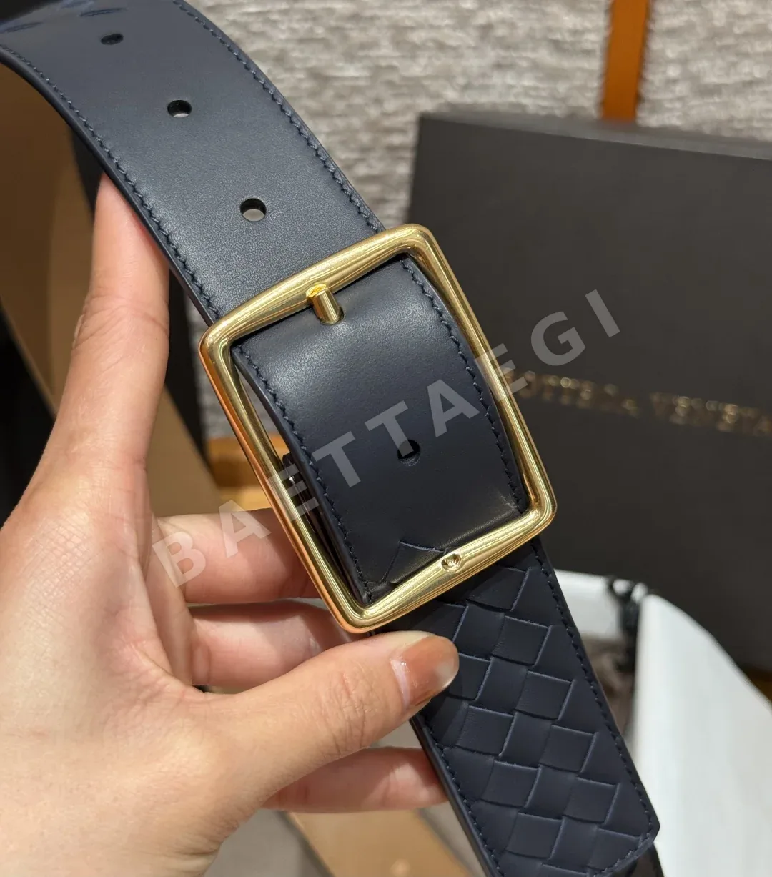 보테가베네타 남성 가죽 위빙 벨트 40MM 상세 이미지 5