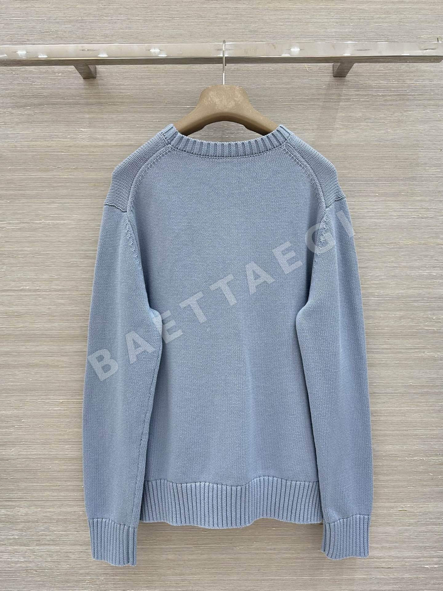 폴로 곰 자수 에스닉 패턴 여성 니트 상세 이미지 9
