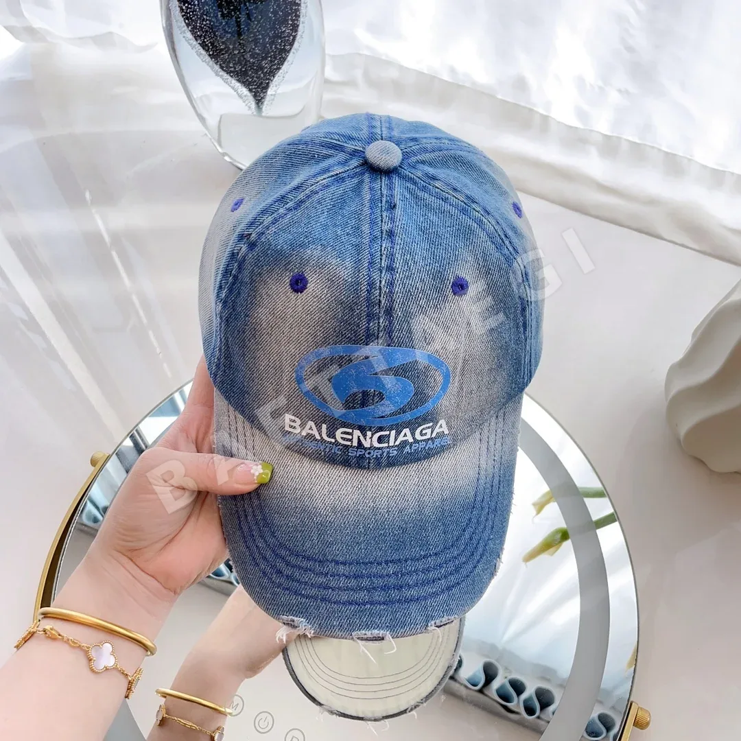 발렌시아가 타이다이 데님 베이스볼 캡 상세 이미지 4