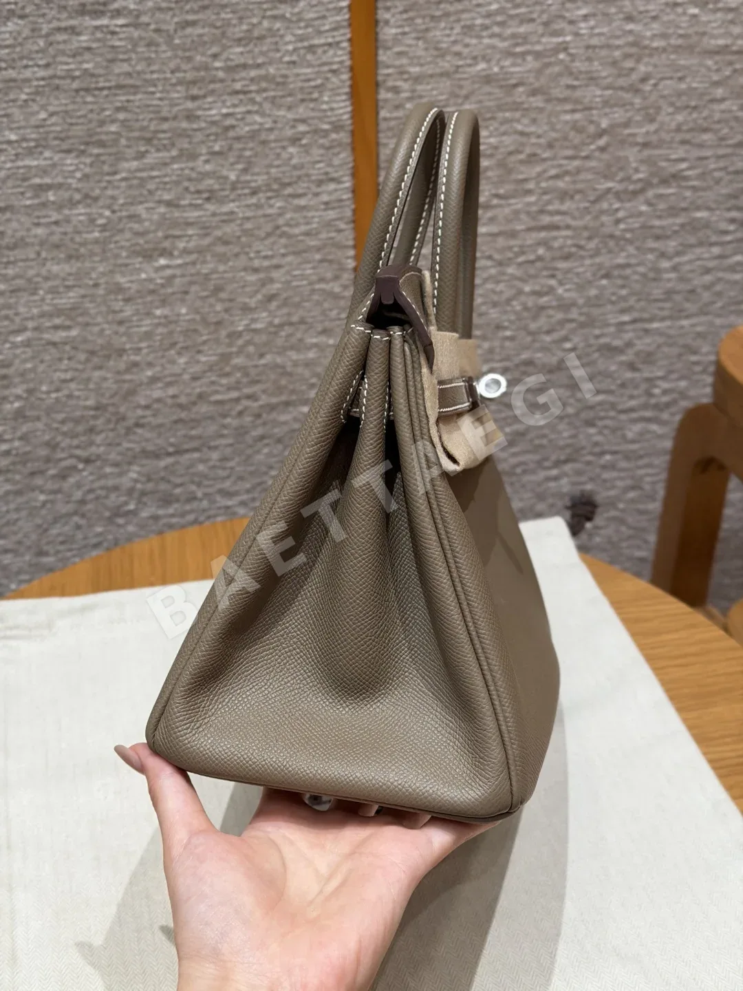에르메스 버킨 25 엡손 가죽 가방 상세 이미지 2